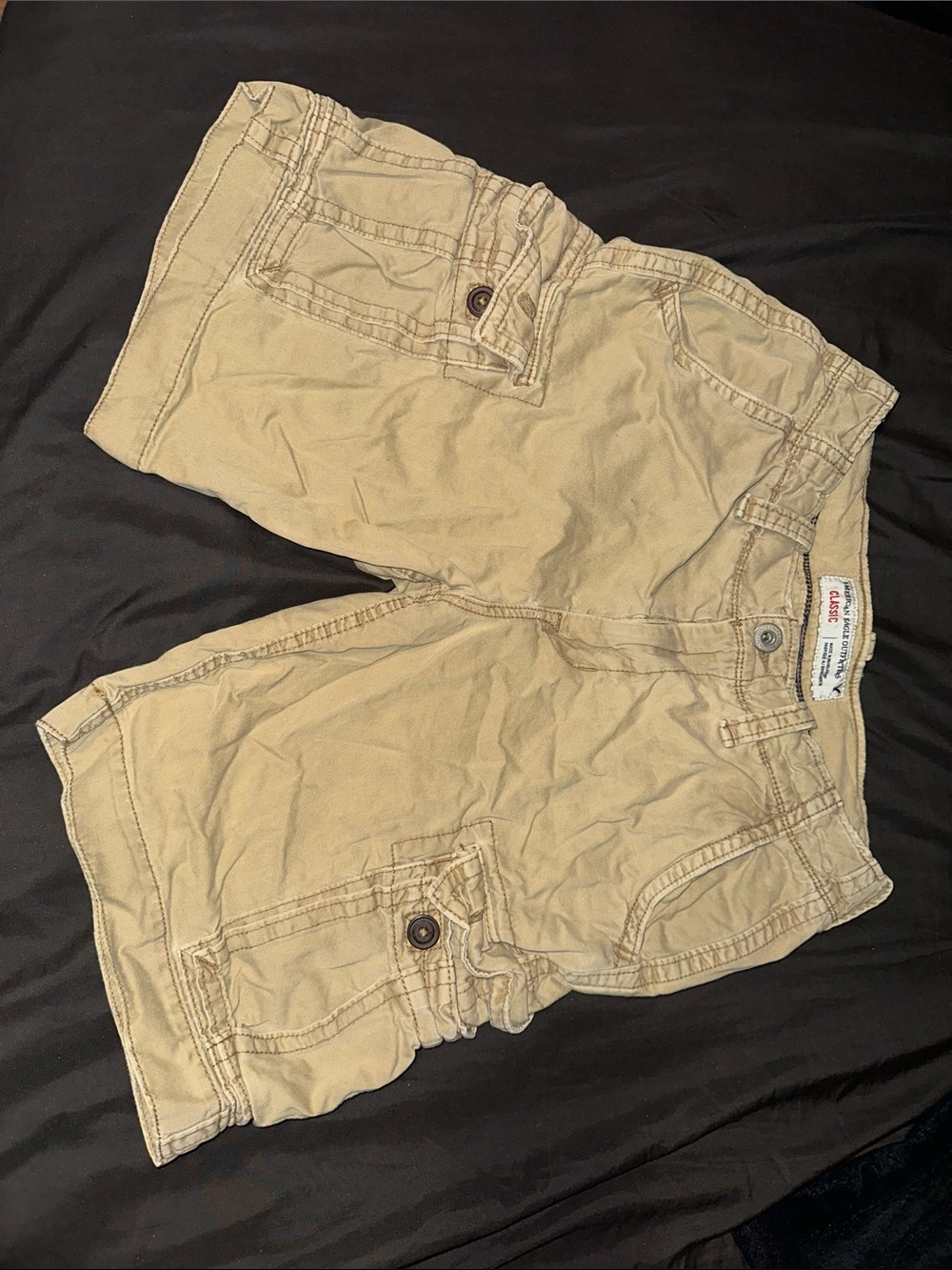 American Eagle Outfitters Tan Cargo Shorts